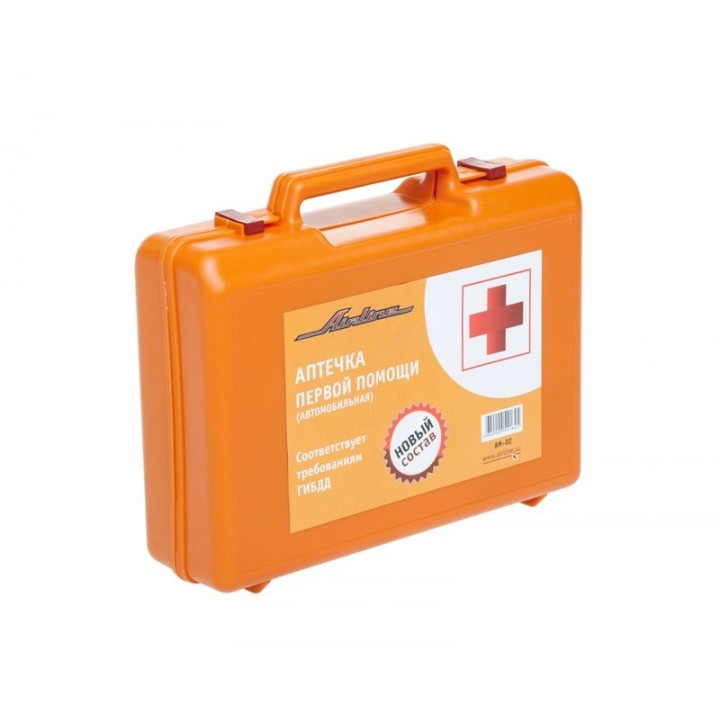 Аптечка автомобильная в пласт. футляре (АМ-02) AIRLINE