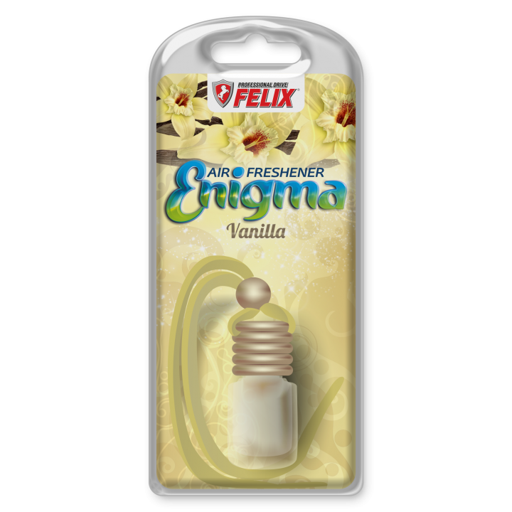 Ароматизатор подвесной с дерев. кр. felix enigma vanilla (ваниль) 5мл