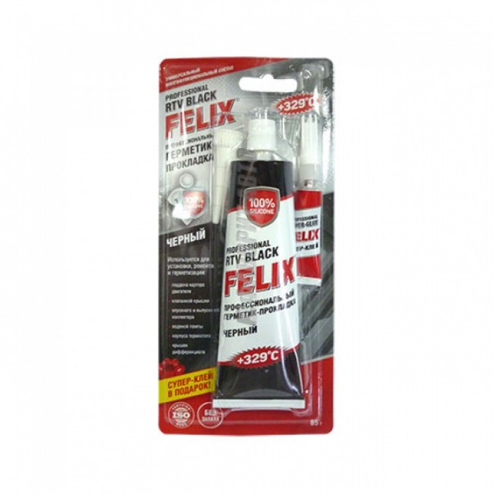 Герметик-прокладка профессиональный Felix (черный) 85г