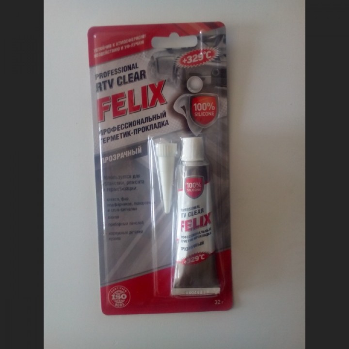 Герметик-прокладка профессиональный Felix (прозрачный) 32г