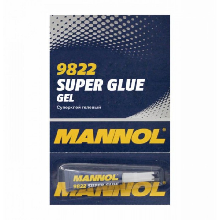 Клей гелевый Mannol 9822 Gel Super Glue (суперклей) 3г