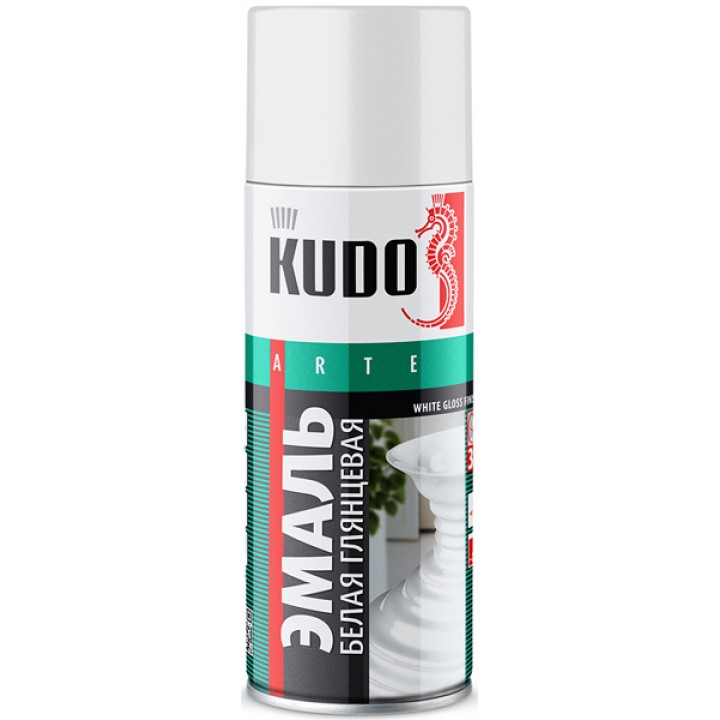 Эмаль аэрозольная алкидная белая глянцевая (0,52л)