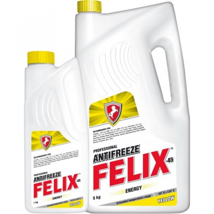 Антифриз (Белая Банка) Felix Energy -40 жёлтый 5л
