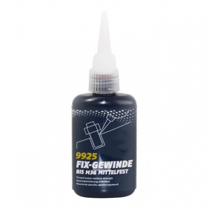 Фиксатор резьбы демонтажный Mannol 9925 Fix-Gewinde Mittelfest (50ml)