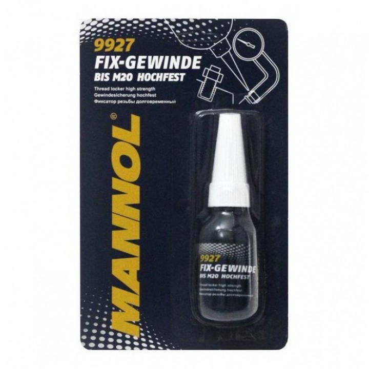 Фиксатор резьбы долгосрочный Mannol 9927 Fix-Gewinde Hochfest (10ml)