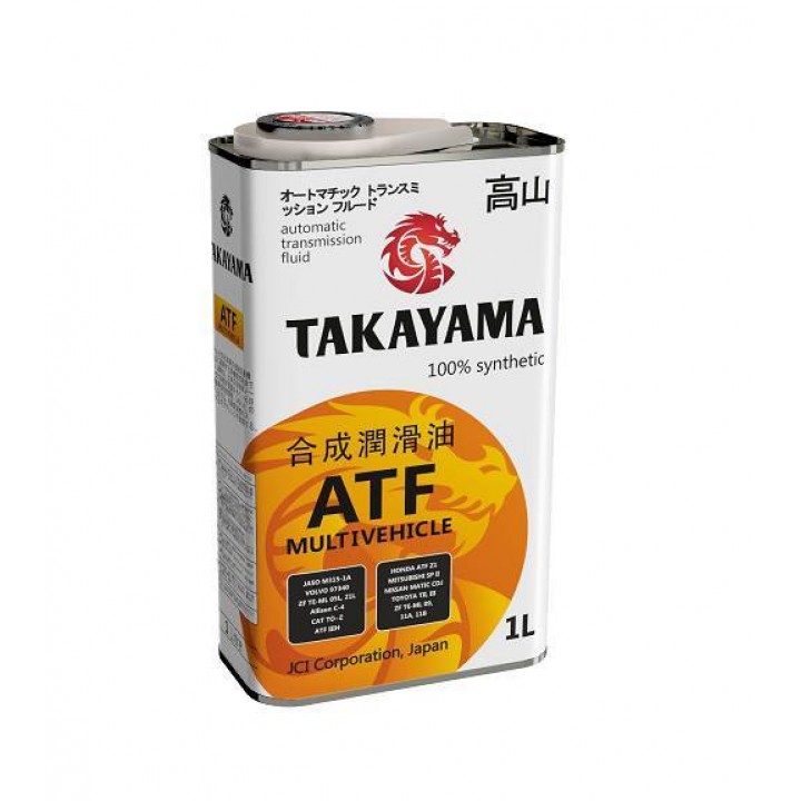 Масло трансмиссионное TAKAYAMA ATF MULTIVEHICLE 1л 