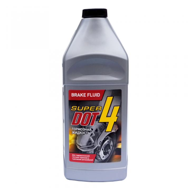 Тормозная жидкость Super ДОТ-4 1л / 0,880кг