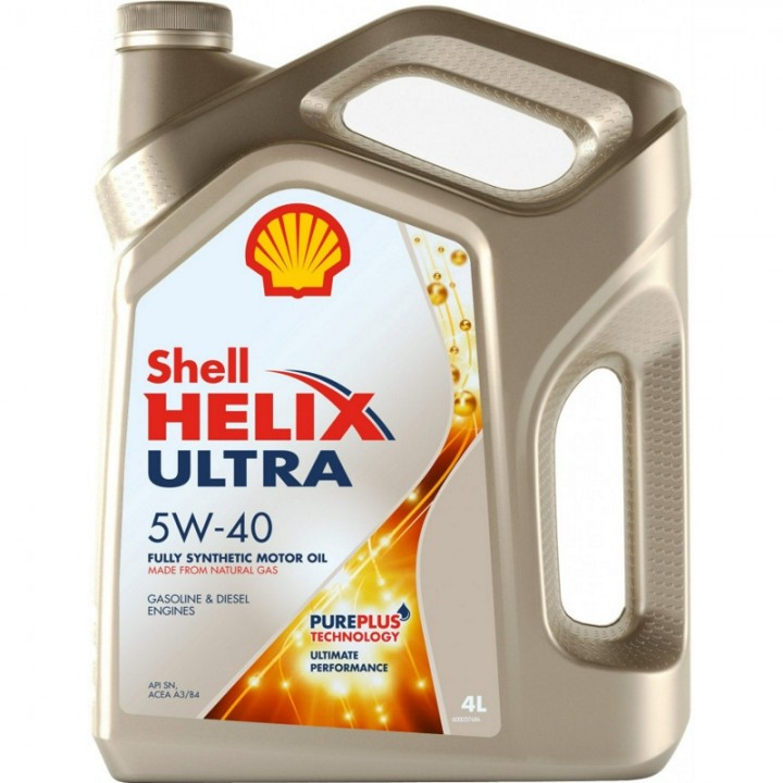 Масло моторное синтетическое Shell "Helix Ultra 5W-40", 4л