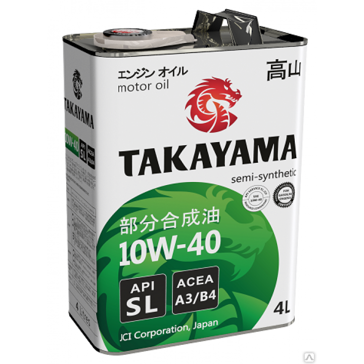Масло моторное полусинтетическое Takayama  "Motor Oil 10W-40", 4л