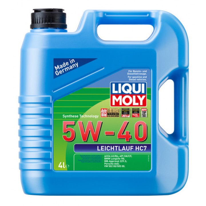 Синтетическое Масло LIQUI MOLY 1382 моторное Leichtlauf HC7 5W-40 4л