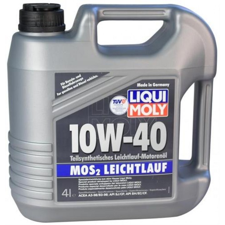 Моторное масло полусинтетическое MoS2 Leichtlauf 10W-40 4л (1917)