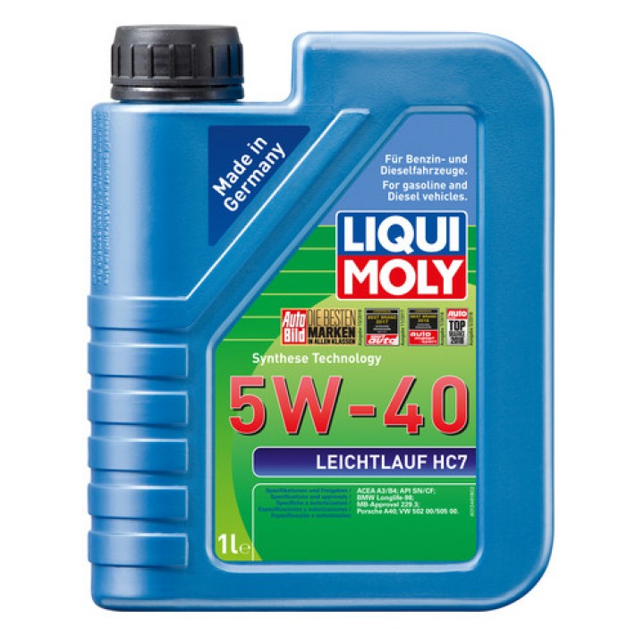 Синтетическое Масло LIQUI MOLY 2308 моторное Leichtlauf HC7 5W-40 1л