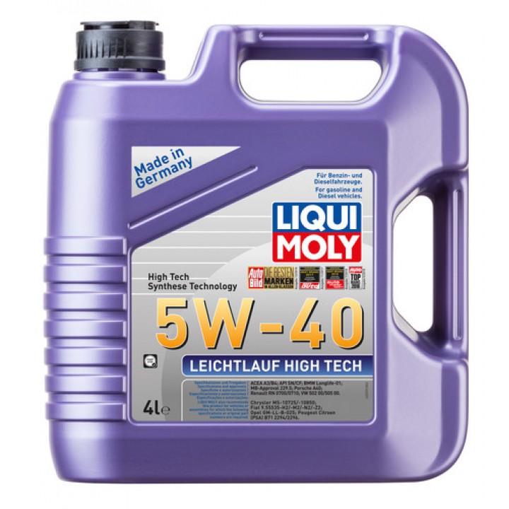 Моторное масло синтетическое Liqui Moly Leichtlauf High Tech 5W-40 4л (2595)