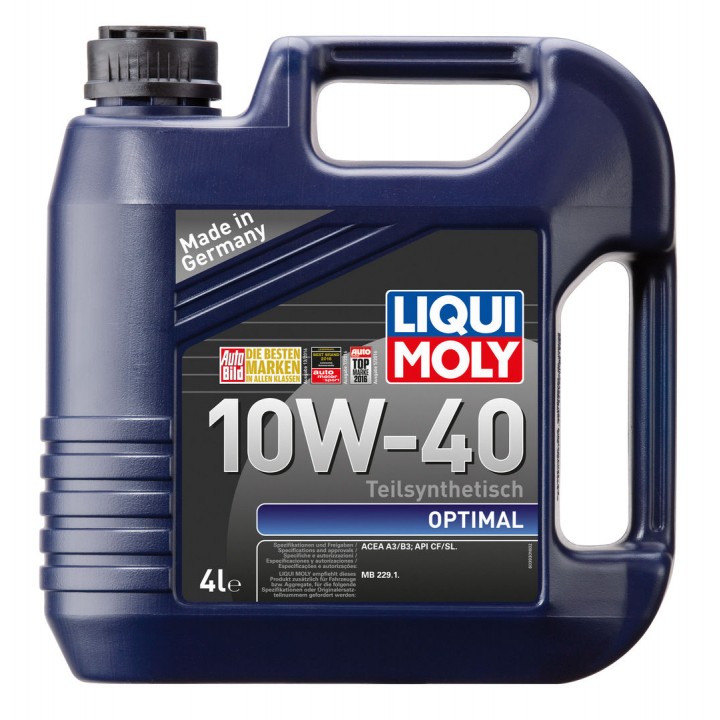 Масло полусинтетическое LIQUI MOLY 3930 моторное Optimal 10W-40SL/SF 4л