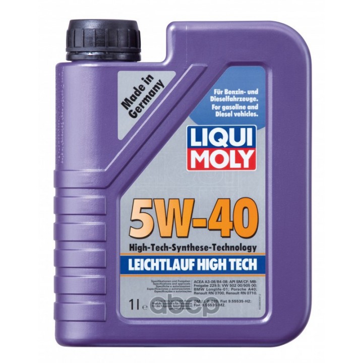 Моторное масло синтетическое Liqui Moly Leichtlauf High Tech 5W-40 1л (8028)