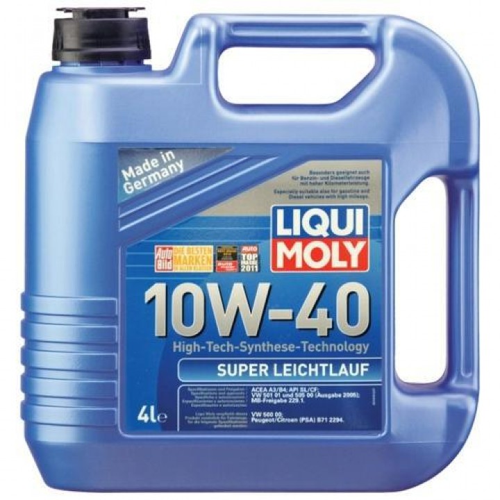 Моторное масло полусинтетическое Liqui Moly Super Leichtlauf 10W-40 4л (9504)