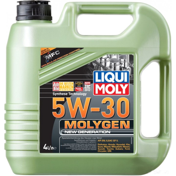 Моторное масло полусинтетическое LIQUI MOLY Molygen New Generation 10W-40 5л (9951)