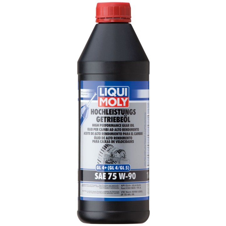 Масло трансмиссионное синтетическое Liqui Moly Hochleistungs-Getriebeoil GL4+ 75W-90 1л (4434)