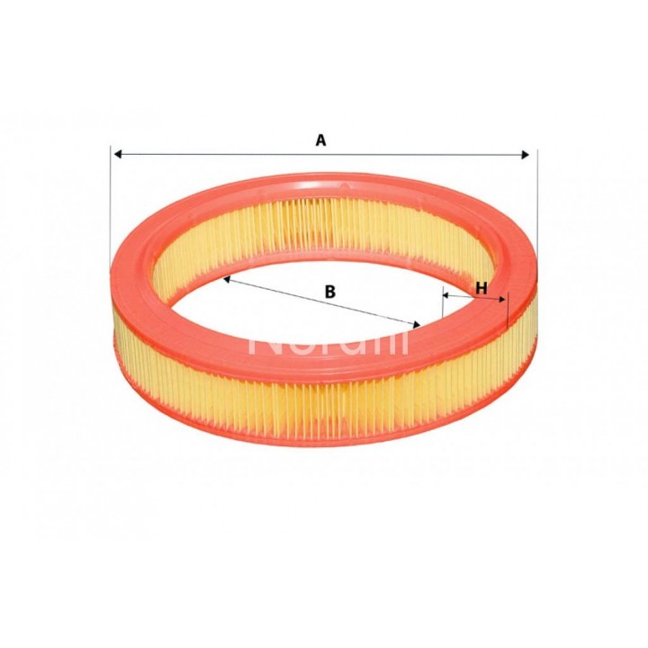 Фильтр воздушный Audi 80, 100, Seat Cordoba I, Ibiza II, III, VW Golf II, III, Jetta II, Passat, Polo I, II