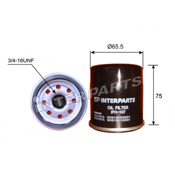 Фильтр масляный InterParts IPO-107 